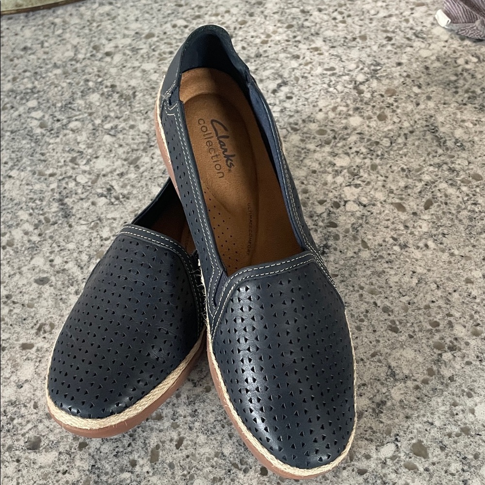 Clarks Women's  Slip-On Shoes Navy blue